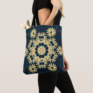 Daisy Dreams Mandala Tote Bag
