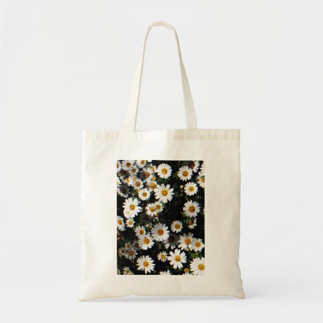 Daisy Emoji Faces Tote Bag (Front)