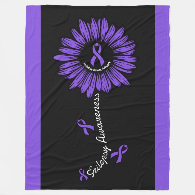 Daisy...Epilepsy Fleece Blanket (Front)