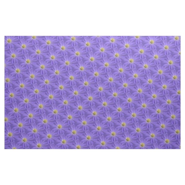 Daisy Fabric Purple Daisy Fabric Cotton or Poly (Fat Quarter)