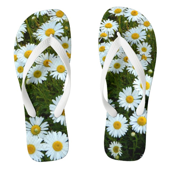 Daisy Field Flip Flop Shoes (Footbed)