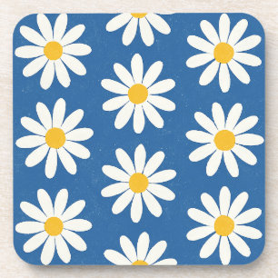 Daisy Field in Blue Coaster