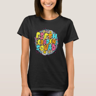 Daisy Fifth Grade Squad Back to School Retro Groov T-Shirt