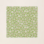 Daisy Filed Watercolor Spring Summer  Scarf<br><div class="desc">simple and beautiful watercolor painted daisy pattern,  light green background</div>