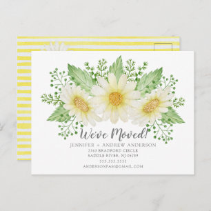 Daisy Floral Moving Announcement
