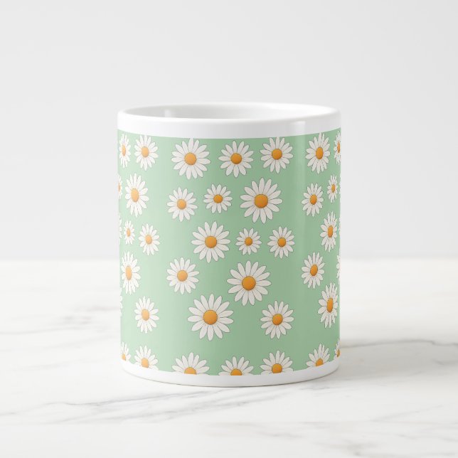 Daisy Floral Mug – Cheerful Flower Pattern Coffee  (Front)