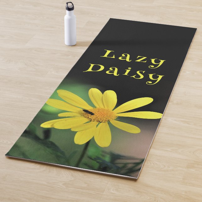 Daisy Floral Quote Yoga Mat (In Situ)
