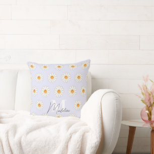 Daisy Floral Throw Pillow – Cosy Home Decor