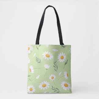 Daisy Floral Tote Bag