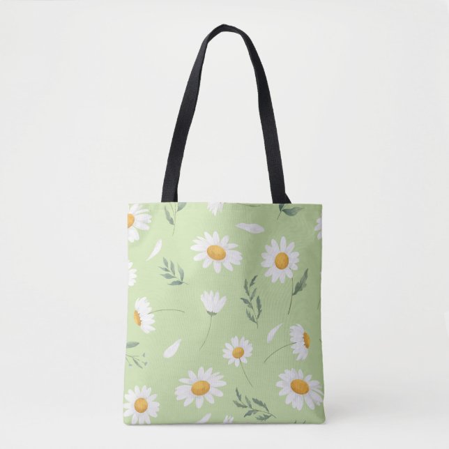 Daisy Floral Tote Bag (Front)