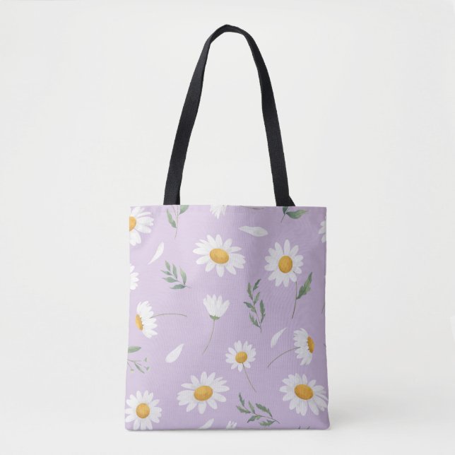 Daisy Floral Tote Bag (Front)