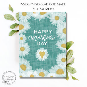 Daisy Florals Happy Mother's Day  Card