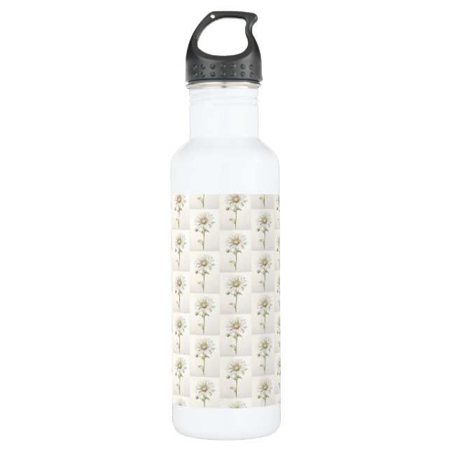 Daisy flower 710 ml water bottle (Front)