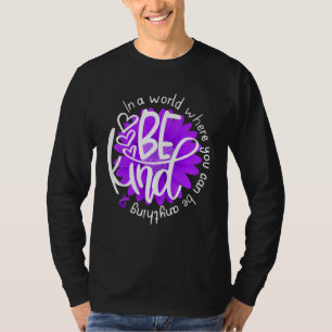 Daisy Flower Be Kind Domestic Violence Awareness K T-Shirt