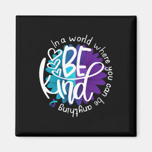 Daisy Flower Be Kind Suicide Prevention Awareness Magnet