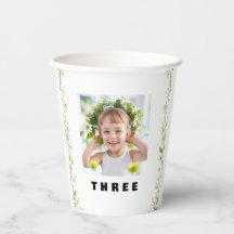 Daisy Flower Birthday Cups