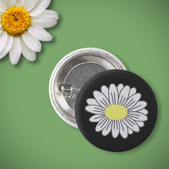 Daisy Flower Black Button (Daisy Flower Black Button)