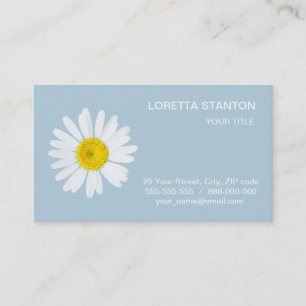 Daisy flower business card