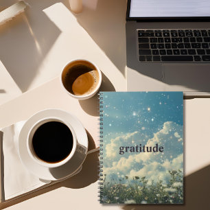 Daisy Flower Cloudy Aesthetic Gratitude Journal