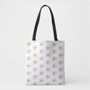 Daisy Flower Design - Custom All-Over-Print Tote B Bag