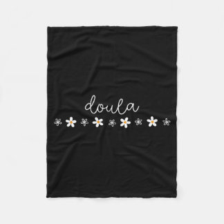 Daisy Flower Doula Midwife Birth Worker Postpartum Fleece Blanket