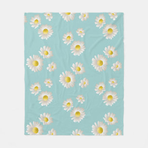 Daisy Flower Fleece Blanket