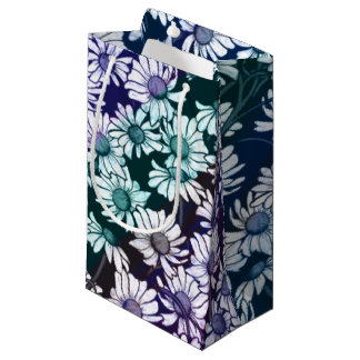 Daisy Flower Floral Gardening Art Small Gift Bag