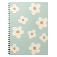 Daisy Flower Floral Green Pattern Pastel Colours
