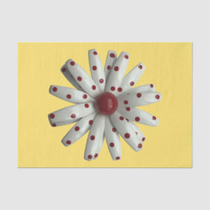 Daisy Flower Floral Spring Summer Dots Big       Tissue Paper