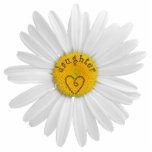 Daisy Flower For Daughter Art Customise Background Photo Sculpture Magnet<br><div class="desc">A daisy for yourself or a loved one with a heart on the head of a daisy flower. Customise button > edit > background to change background. Customise button> use to customise...  add a message or name by using add text button.</div>