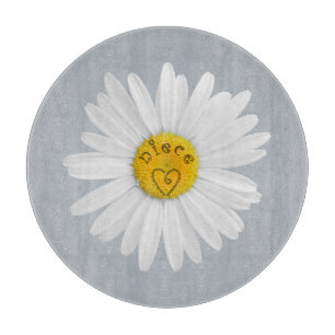 Daisy Flower For Niece Art Customise Background Cutting Board