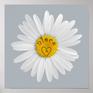 Daisy Flower For Niece Art Customise Background Poster
