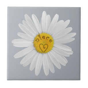 Daisy Flower For Niece Art Customise Background Tile