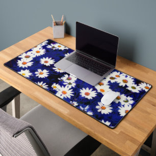 Daisy Flower Garden Art Desk Mat Pad