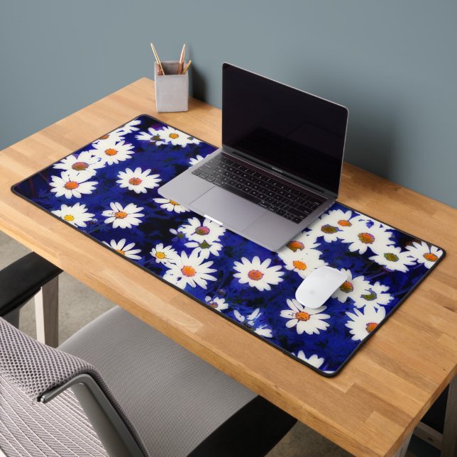 Daisy Flower Garden Art Desk Mat Pad (Office 2)