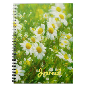 Daisy Flower Garden Art Notebook Journal