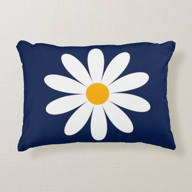Daisy Flower Hat Decorative Cushion (Front)