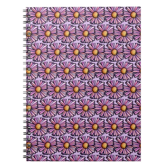 Daisy Flower Illustration                          Notebook (Front)