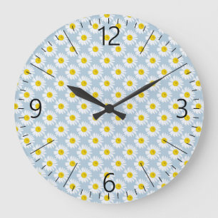 Daisy flower large clock