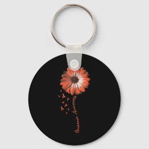 Daisy Flower Leukaemia Awareness Gifts Key Ring