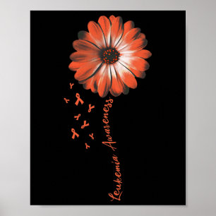 Daisy Flower Leukaemia Awareness Gifts Poster