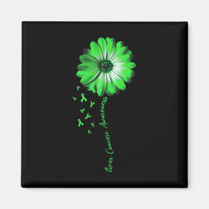 Daisy Flower Liver Cancer Awareness Gifts  Magnet