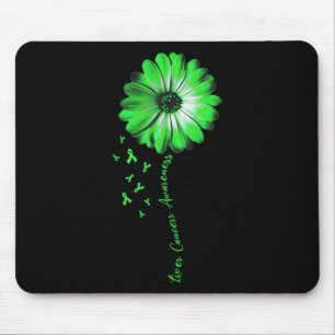 Daisy Flower Liver Cancer Awareness Gifts Mouse Mat