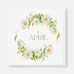 Daisy Flower Magnet for April (1)