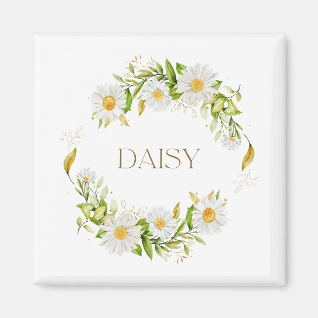 Daisy Flower Magnet for April (3) (Front)