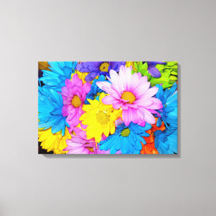 Daisy Flower Mix Canvas Print