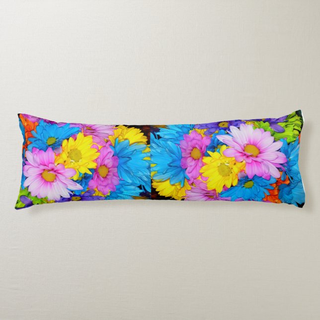 Daisy Flower Mix Pillow (Front)