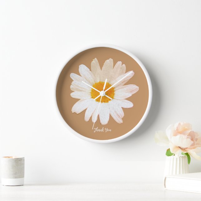 Daisy Flower Mug – Summer Botanical Cozy Clock (Home)