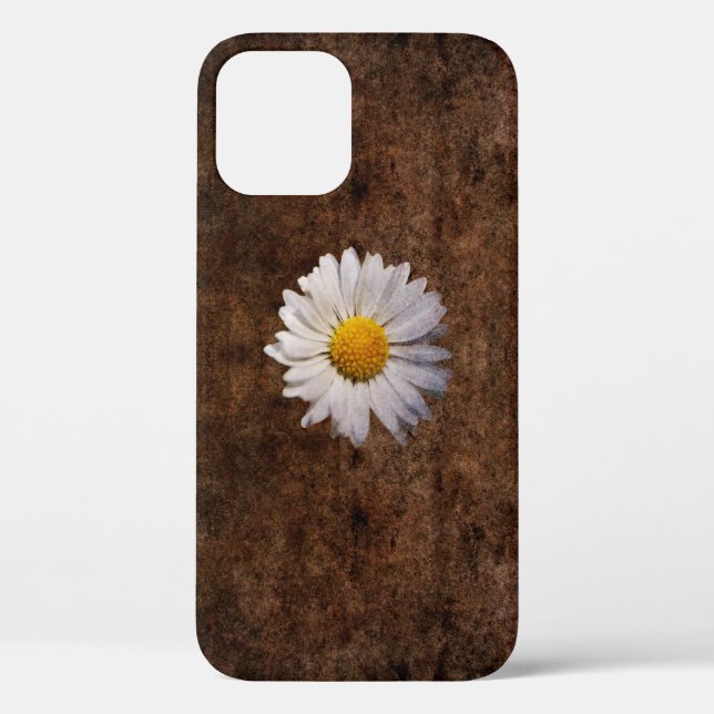Daisy flower on a brown background Case-Mate iPhon iPhone Case (Back)
