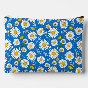 Daisy flower pattern accessory pouch